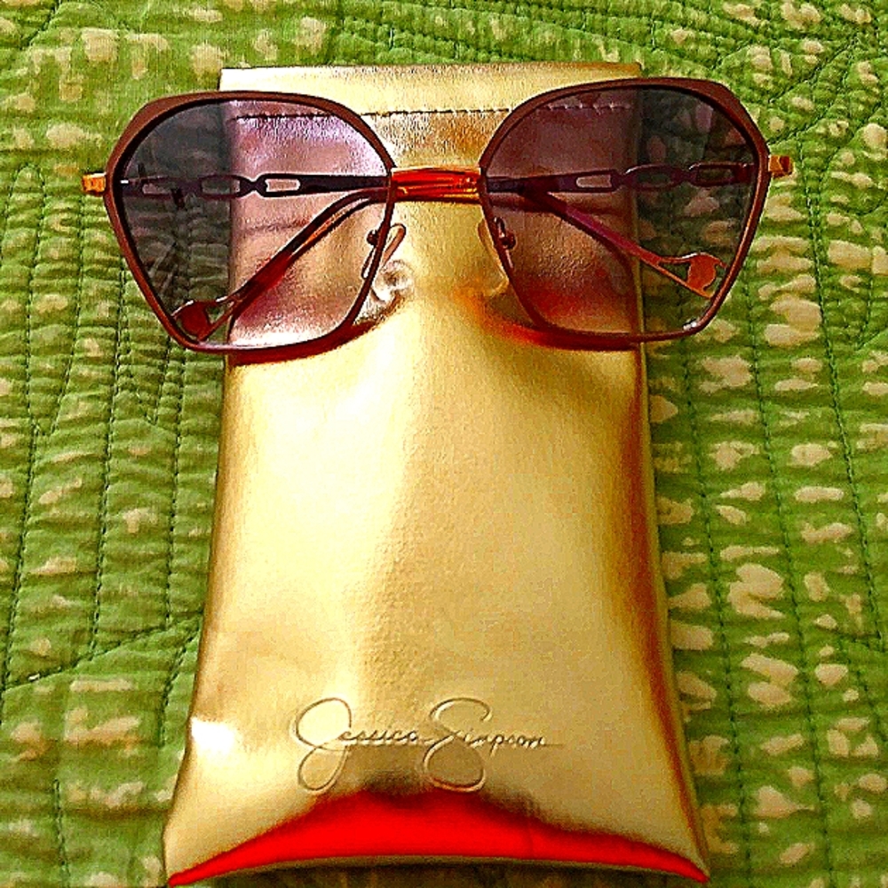 Jessica Simpson sunglasses with case